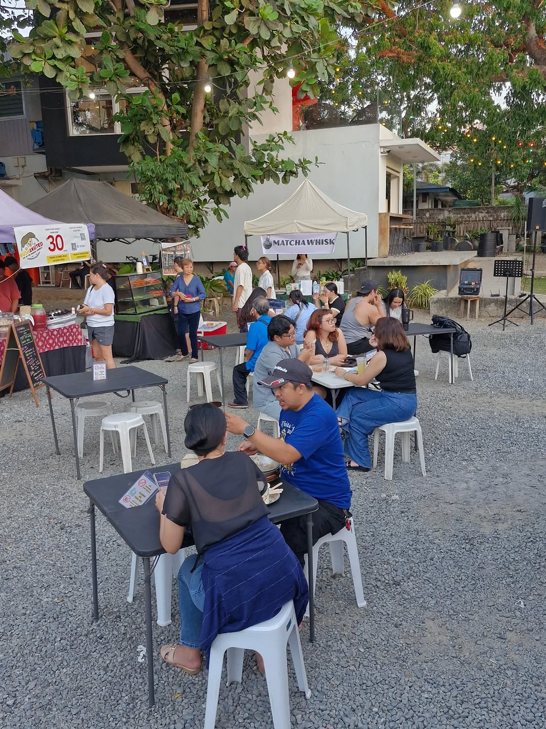 Night market atmosphere
