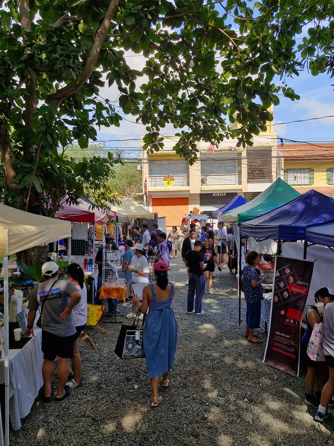 Market stalls